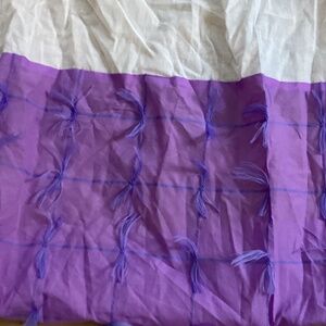 NEW Fringe purple bed skirt Twin sz Girls Teens